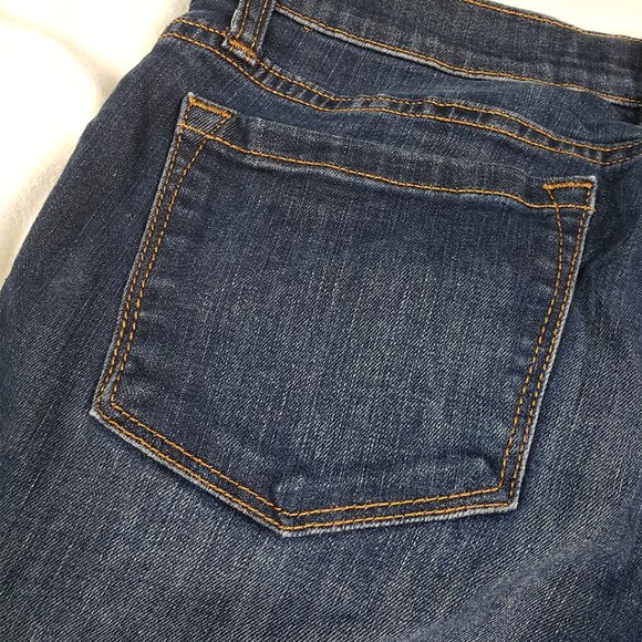 Banana Republic Dark Wash Blue Jeans Size 28/6 Skinny Leg Low Rise Stretch Y2K - Picture 9 of 16